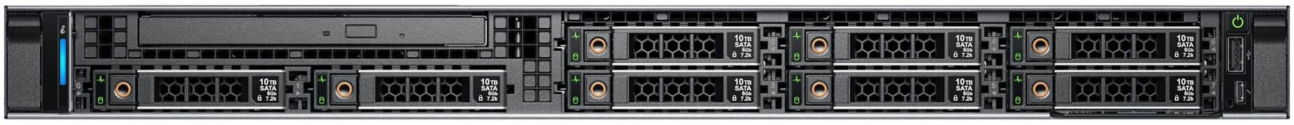 Сервер Dell PowerEdge R340 (8x2.5quot;), E-2224 (3.40GHz, 8M, 4C, Turbo 71W) , 16GB (1*16GB) 2666 DDR4 UDIMM ECC, PERC H330+, DVD+/-RW SATA Internal, 1.2TB 10K SAS 12Gbps 2.5quot; HP HD, Broadcom 5720 LOM, iDRAC9 Ent, 550W, Bezel, Rails, 3Y NBD