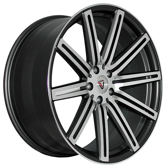 Колесный диск Vissol V-004 10.5x20/5x112 D66.6 ET42 Matte Graphite Machined