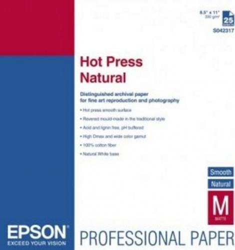 Бумага для принтера А3+ Epson Fine Art Paper Hot Press Bright 25 листов (C13S042330)