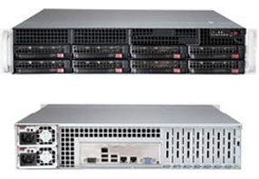 Серверная платформа 2U Supermicro SYS-6028R-TR (2x2011v3, C612, 16xDDR4, 8x3.5quot; HS,3 PCI-E 3.0 x16, 3 PCI-E 3.0 x8 LP slots, 2GE, 2x740W,Rail)