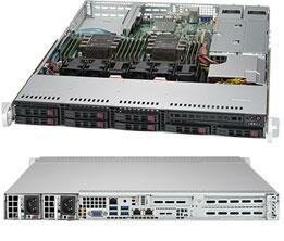 Серверная платформа Supermicro SuperServer 1U 1029P-WTR noCPU (2) Scalable / TDP 45-165W / memory (12) / Sataraid 0 / 1 / 5 / 10 / HDD (8) SFF / 2xGE / 2xFH, 1xLP, M2 / 2x750W