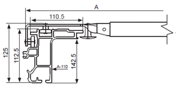 Механизм сдвижной крыши на бортовые платформы до 8 м (SESAM slimliner)