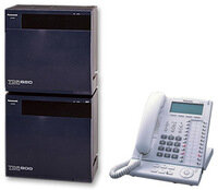 Комплект АТС KX-TDA600RU в конфигурации: 48-внешних и 280-внутренних линий + системный телефон KX-T7630RU