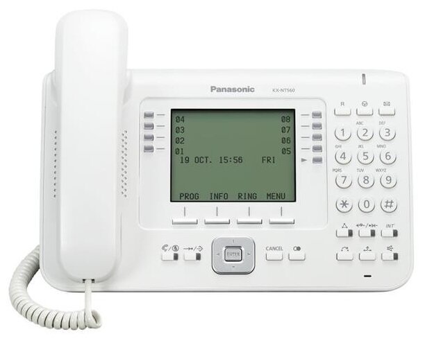 VoIP-телефон Panasonic KX-NT560 белый