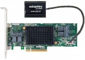 Adaptec RAID 81605Z SGL (Hybrid RAID 1, 10 RAID 0, 1, 10, 1E, 5, 6, 50 and 60, 16 ports int (4 SFF8643) , 1024 Cache, кабель отдельно)