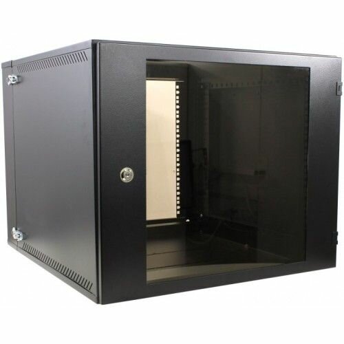 Шкаф настенный 19, 12U NT WALLBOX 12-66 B 084699 черный, 600*650, дверь стекло-металл