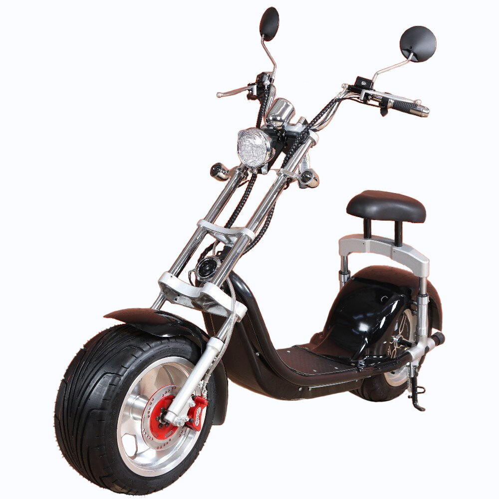 Электроскутер Citycoco Harley 2000W 20А 60В (Цвет-розовый)