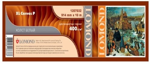 Бумага широкоформатная Lomond 1207032 Холст LOMOND XL Natural Canvas Pigment Archive - ролик ( 914ммХ10м), 400 мкм, для пигментных чернил. - Раздел: Товары для офиса, офисные товары
