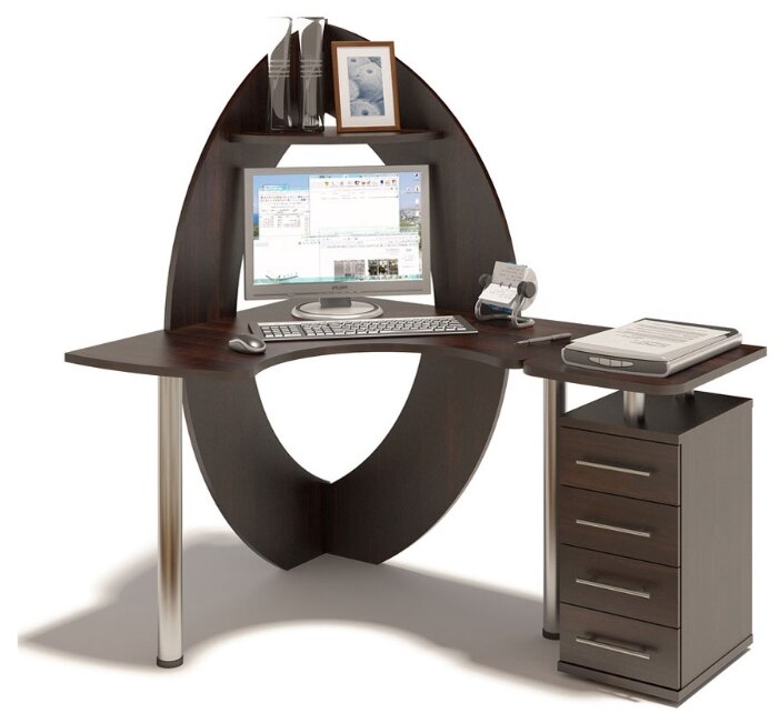 Компьютерный стол угловой СОКОЛ Айрин КСТ-101 + КТ-101.1