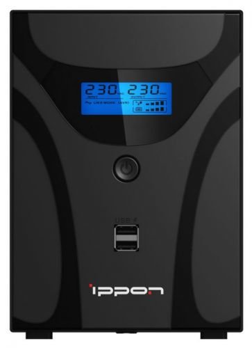 Источник бесперебойного питания Ippon Smart Power Pro II 1200 1005583 720Вт, 1200ВА, черный
