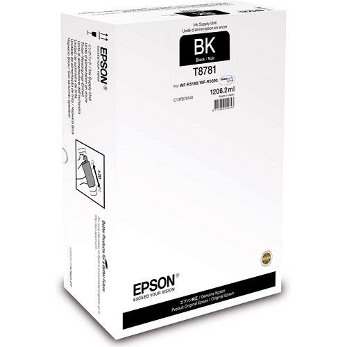 Контейнер с чернилами Epson C13T878140 для WF-R5xxx XXL черный