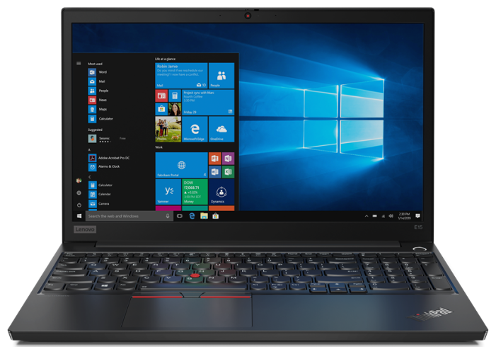 Ноутбук Lenovo ThinkPad E15 (Intel Core i3 10110U 2100 MHz/15.6quot;/1920x1080/8GB/256GB SSD/DVD нет/Intel UHD Graphics /Wi-Fi/Bluetooth/Windows 10 Pro)