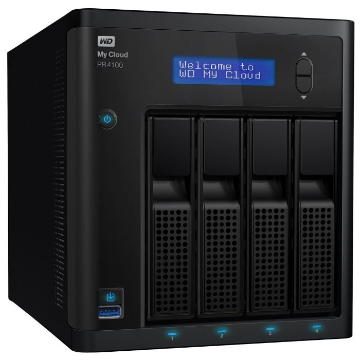 Сетевой накопитель (NAS) Western Digital My Cloud Pro Series PR4100 32 TB (WDBNFA0320KBK)