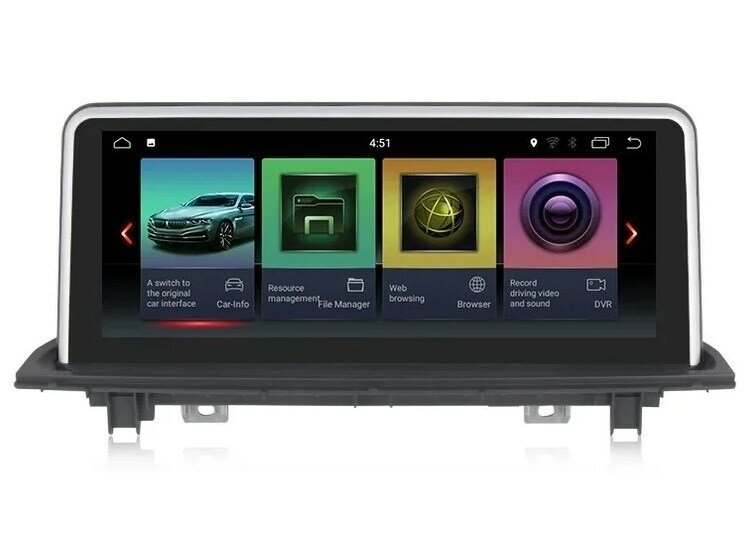 CarMedia MKD-B1010 для BMW 7 Series E70 F01 (2009-2012) CIC F02 (2012-2015) NBT на Android 8.1