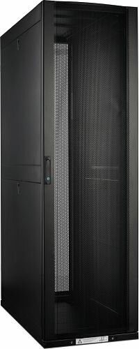 Шкаф напольный Lanmaster LAN-DC-CBP4-48Ux6x10 DCS 48U 600x1070 мм, 4 секции, двери с перфорацией, с боковыми панелями, черный
