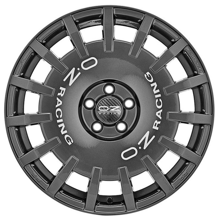 Колесный диск OZ Racing Rally Racing 8x17/5x114.3 D75 ET45 Dark Graphite + Silver Lettering