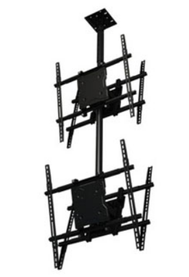 Крепление потолочное Wize DSD63 для 4-x телевизоров, 37-65”, до 68кг, штанга поставляется опционально