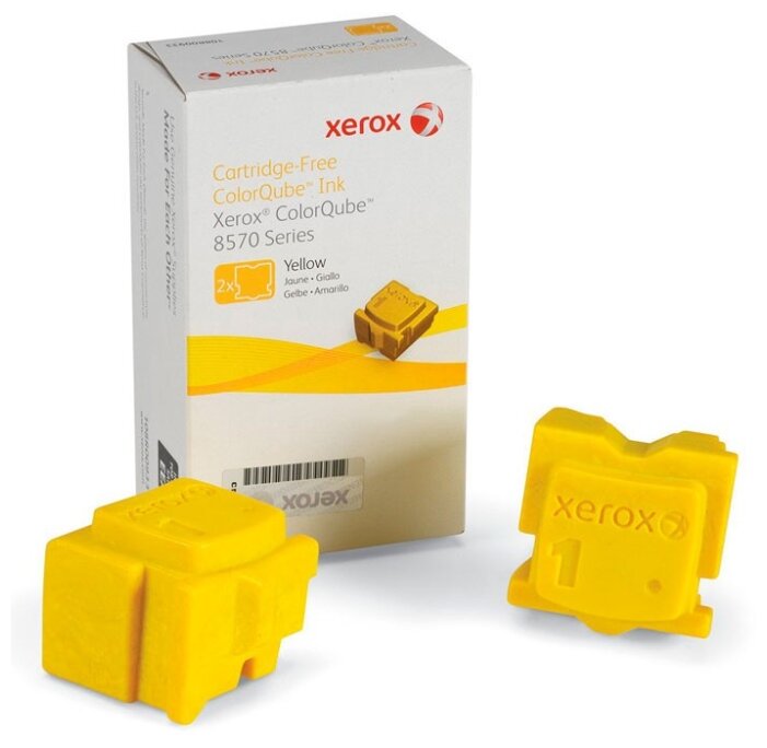 Чернила 108R00938 для XEROX ColorQube 8570 (ресурс 4400 страниц), желтые