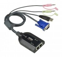 KVM адаптер ATEN KA7178 / KVM адаптер USB, VGA, аудио и поддержкой Virtual Media и Dual Output (1920x1200) ATEN KA7178-AX