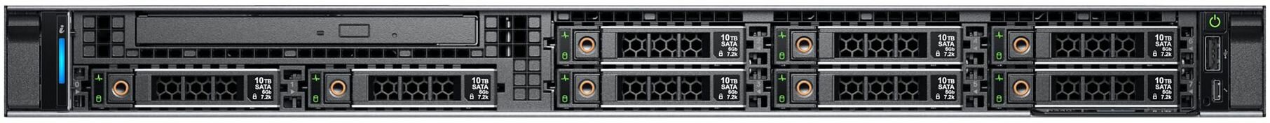 Сервер DELL PowerEdge R340 1U/ 8SFF/ 1xE-2174 (4c, 3.8 GHz, 71`W)/ noMemory / H330/ noHDD / 2xGE/ 1x350W/ iDRAC9 Exp/ DVDRW/ Bezel / Static Rails/ noCMA/ 3YBWNBD