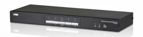 Переключатель Aten CS1644A-AT-G KVM+Audio+USB 2.0,1 user USB+2xDVI = 4 cpu USB+8xDVI, со шнурами USB/DVI Dual Link 4х1.8м.+DVI Dual Link 4х1.8м., 256