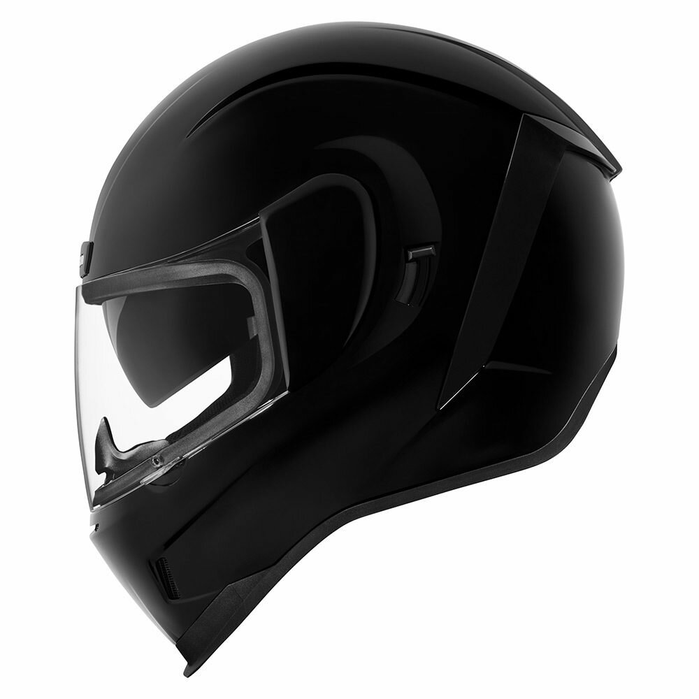 Icon Airform черный глянцевый мотошлем (цвет: черные, размер: 3xl)