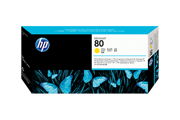 Печатающая головка желтый HP Inc. 80, C4823A