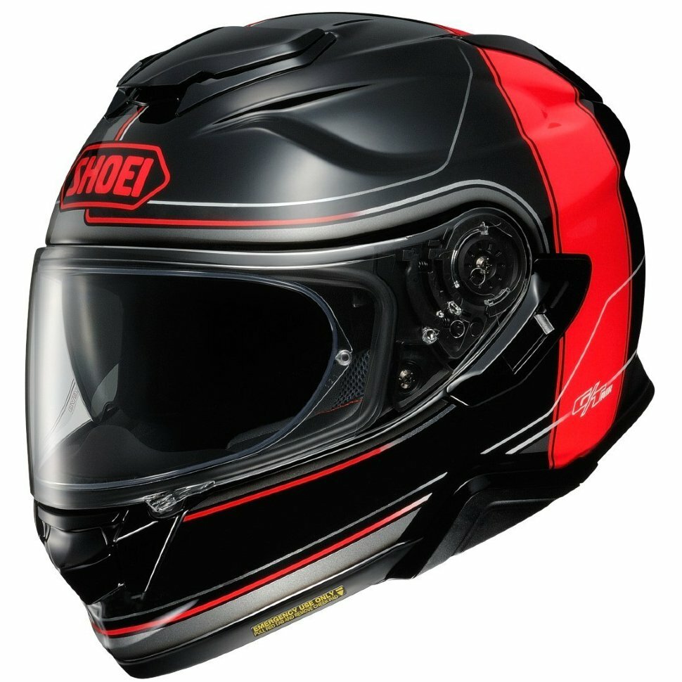 Шлем GT-AIR II CROSSBAR SHOEI (красный/черный, L)