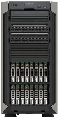 Сервер Dell PowerEdge T440 2x4214 2x16GB 2RRD x16 1x1.2TB 10K 2.5quot; SAS RW H730p FP iD9En 1G 2P 2x495W