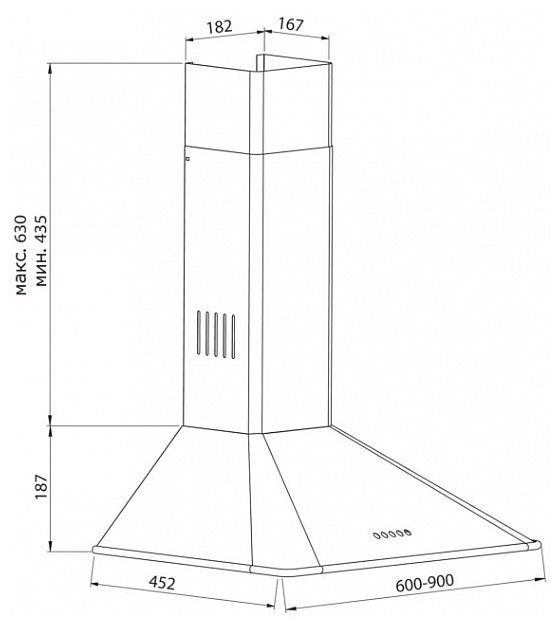 Каминная вытяжка Korting KHC 6639 RI