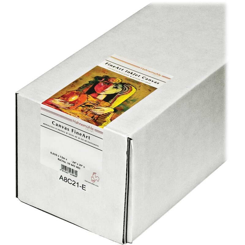 Холст HAHNEMUEHLE Leonardo Canvas 390gsm, глянцевый, рулон 44quot;, 12 метров