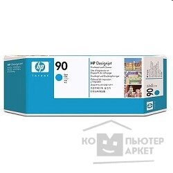 Hp C5055A Печатающая головка + Чистящая головка 90, Cyan