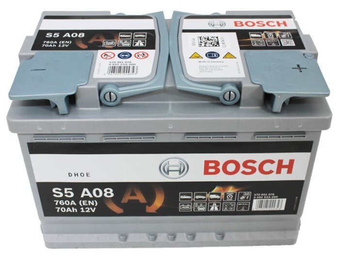 Автомобильный аккумулятор Bosch S5 A08 AGM (0 092 S5A 080)