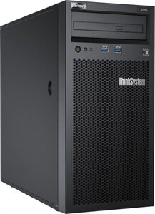 Cервер Lenovo TCH ThinkSystem ST50, Xeon E-2144G 4C (3.6GHz / 8MB / 71W) , 8GB / 2666 / 1R / /UDIMM) , 2x1TB SATA HDD LFF, SATA RAID, Slim DVD-RW1x250W (upto 1) , no p / c, AMT