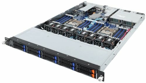Серверная платформа 1U GIGABYTE R181-N20 2*LGA3647, C621, 24*DDR4(2933), 8*2.5quot; HS SATA/SAS, 2*2.5quot; U.2/SATA/SAS, 3*PCIE, 2*Glan, Mlan, 3*USB 3.0, VGA