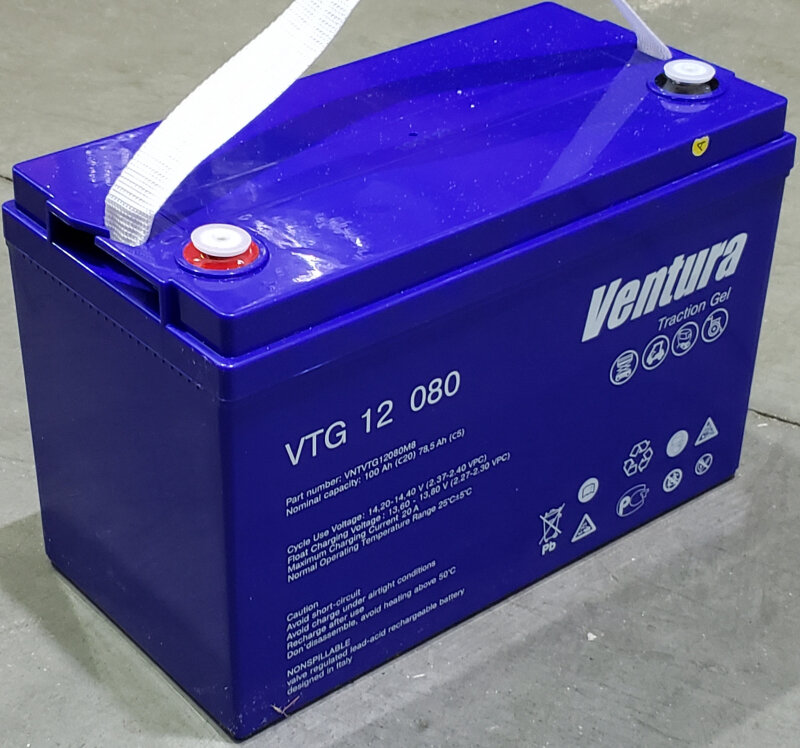 Аккумуляторная батарея тяговая VENTURA BATTERY VTG 12 080 М8, 12V 78,5 Ah (C5)