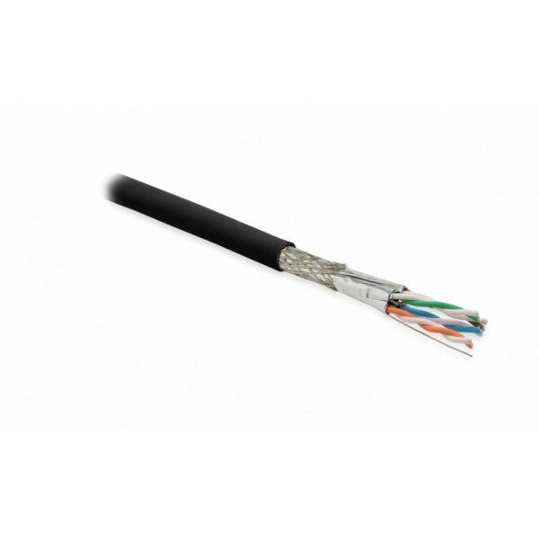 Кабель медный (витая пара) Hyperline SFTP4-C6A-S23-OUT-PE-BK-500