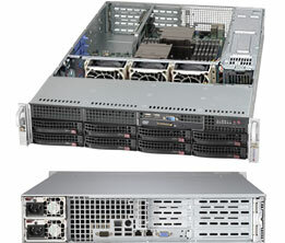 Корпус серверный 2U Supermicro CSE-825TQ-R500WB (8x3.5quot; HS Bays, 8xSATA/SAS, 2x3.5quot; Int, DVD-opt., Propr. 13.68quot;x16.5quot;, 4xFF, 3xLP, 2x500W, rail)