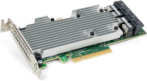 Контроллер SAS LSI 9361-16i SGL 05-25708-00 (PCIe 3.0 x8 LP, SAS/SATA 12G, RAID 0,1,5,6,10,50,60, 16port(4*int SFF8643), Cache 2GB)