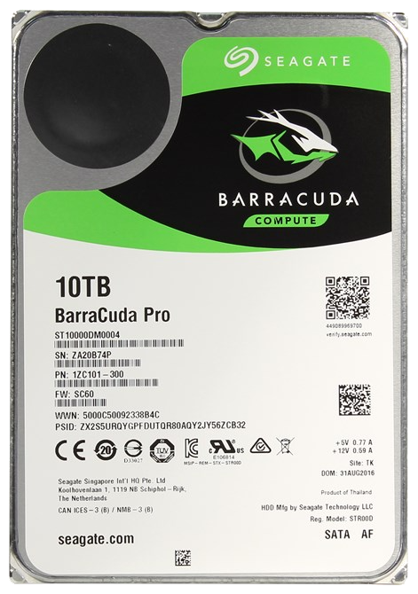 Жесткий диск Seagate Barracuda 10 TB ST10000DM0004