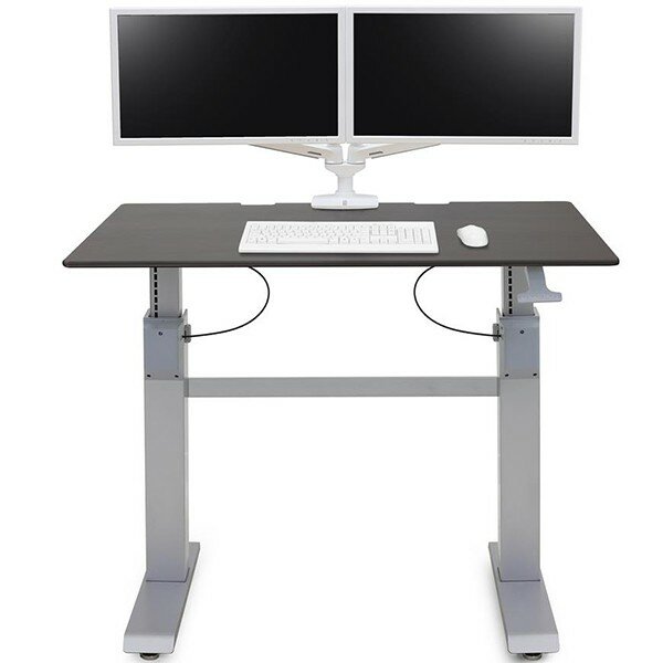 Стол Ergotron 24-567-F59, WorkFit-DL 48, Sit-Stand Desk (коричневый)