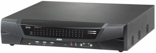 Переключатель KVM Aten KN4164V-AX-G switch19quot;, 564 порта/port PS/2/USB/SUN/RS232, без доп. модулей, (Virtual Media;подкл. server/серверов через доп.