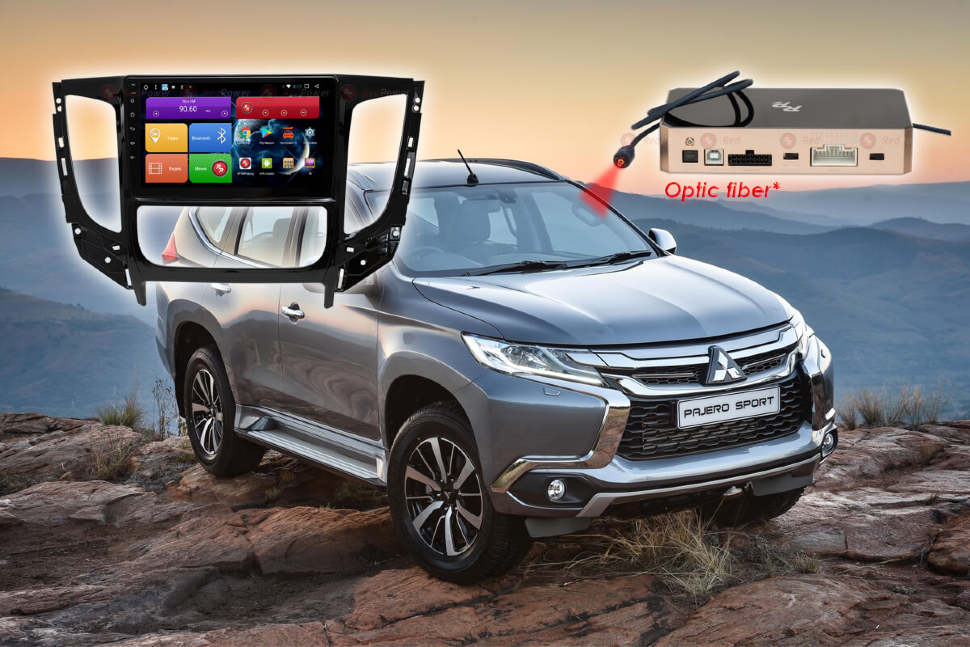 Штатное головное устройство RedPower 51424 R IPS DSP для Mitsubishi Pajero Sport на android 8.1