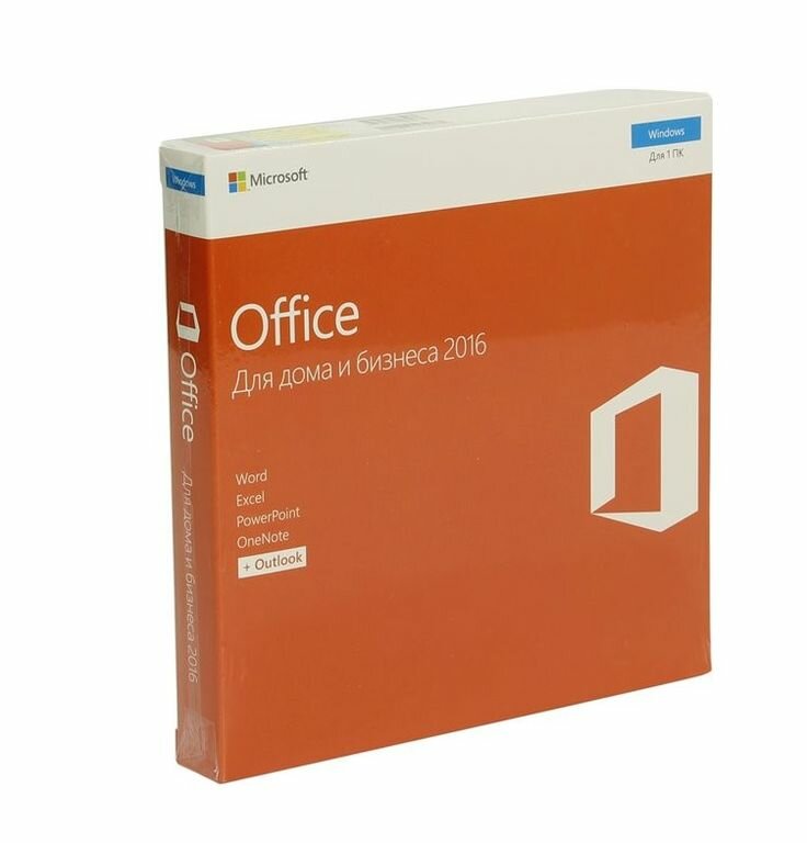 Microsoft Office 2016 для дома и бизнеса DVD 32/64 BOX P2 (T5D-02705)