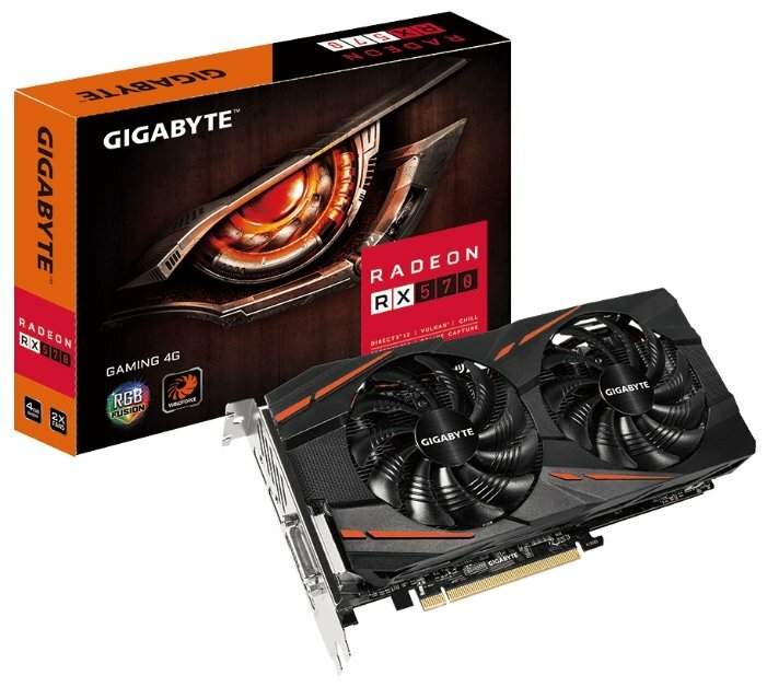 Видеокарта GIGABYTE Radeon RX 570 1244MHz PCI-E 3.0 4096MB 7000MHz 256 bit DVI HDMI HDCP Gaming