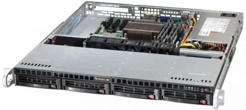 Серверная платформа 1U Supermicro SYS-5019S-M (1151, C236, 4xDDR4, 4x3.5quot; HS, 2xGE, 350W,Rail)