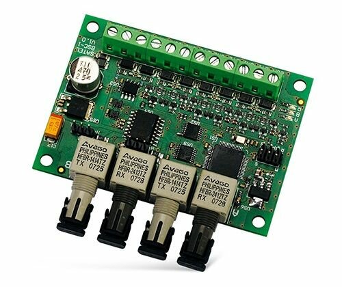 Конвертер SATEL INT-FI преобразование сигналов шин данных клавиатур и модулей расширения ПКП INTEGRA и ACCO для передачи по оптоволоконному кабелю