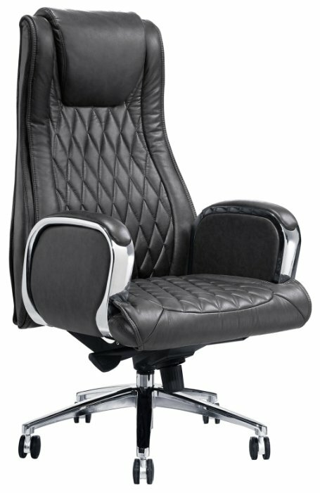 Кресло для руководителя Easy Chair EChair 518 ML кожа черная