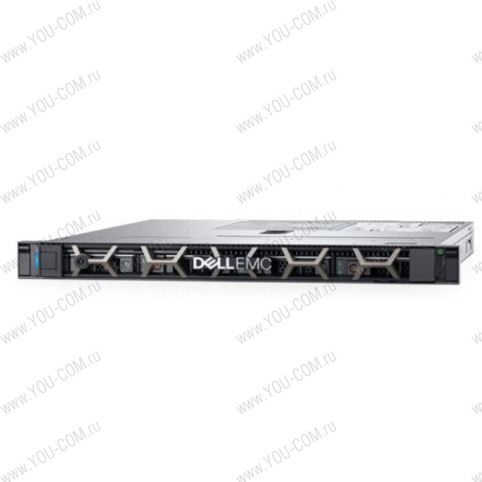 DELL PowerEdge R340 1U/ 8SFF/ E-2134 (4c, 3.5 GHz, 71`W)/ noMemory / H330/ noHDD / 2xGE/ 1x350W/ iDRAC9 Exp/ DVDRW/ Bezel / Static Rails/ noCMA/ 3YBWNBD