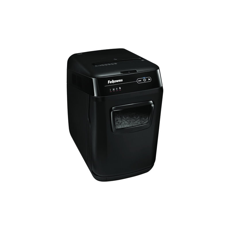 Уничтожитель (шредер) Fellowes AUTOMAX 130C, на 3-5 человек, автоподача, 3 уровень секретности, 4x51 мм, 130 листов, FS-4680101